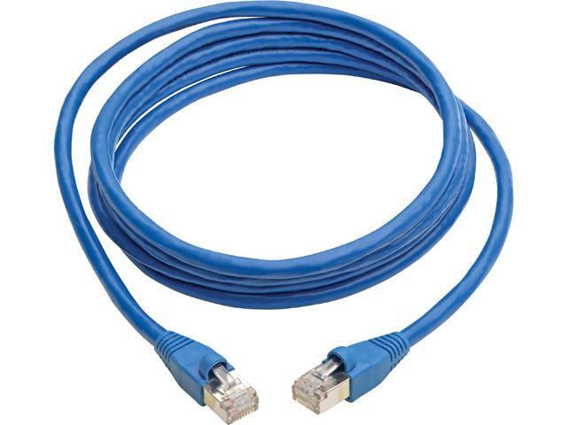 TRIPP LITE N262-012-BL 12 ft Cat6a 10G-Certified Snagless Shielded STP Ethernet Cable (RJ45 M/M) PoE Blue 12 ft