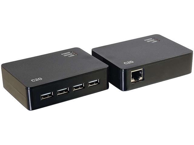 C2G 54285 4-Port USB 20 Over Cat5/Cat6 Extender - Up To 150 Feet