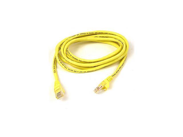 Cat5e Ethernet Cable, Yellow, 15-ft