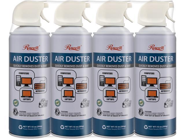 NeweggBusiness - Rosewill Compressed Air Duster, 10 oz Gas Duster Cleaning  Spray for Electronics (4-Pack) RCGD-18004