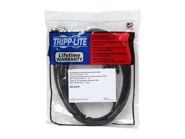 Tripp Lite 10ft VGA Coax Monitor Cable with RGB High Resolution HD15 M/M  10' - VGA cable - 10 ft - P502-010 - Monitor Cables & Adapters 