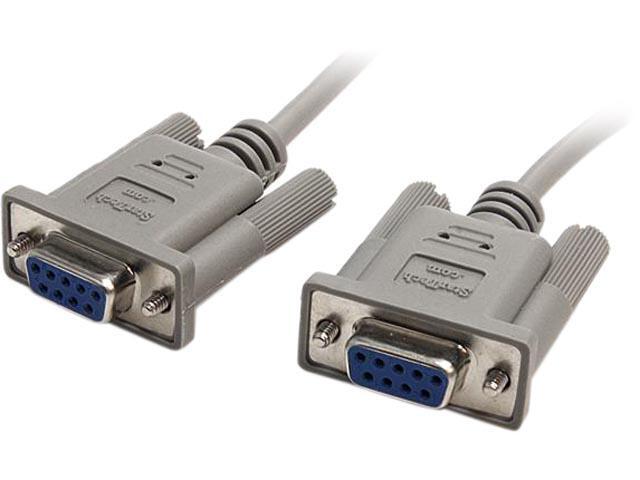 6ft Black Serial Cable RS232 10D1-03406BK UL DB9 Female
