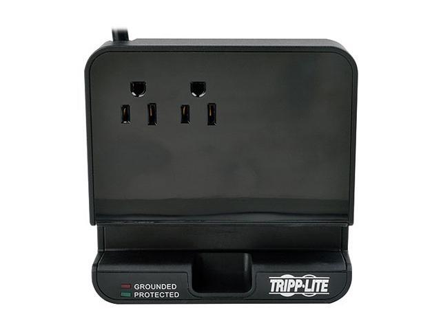 TRIPP LITE TLP26USBB 6 Feet 2 + USB + 60 ft Cord Outlets 1080 Joules 4 Port USB Chargers 48A Total Charging Station - Protect It!