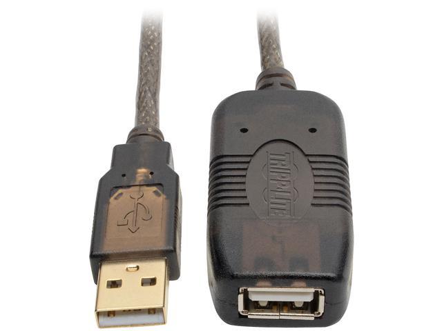 NeweggBusiness - Tripp Lite Active USB 2.0 Extension Cable USB-A M/F 25ft  25' 7.6M (U026-025)