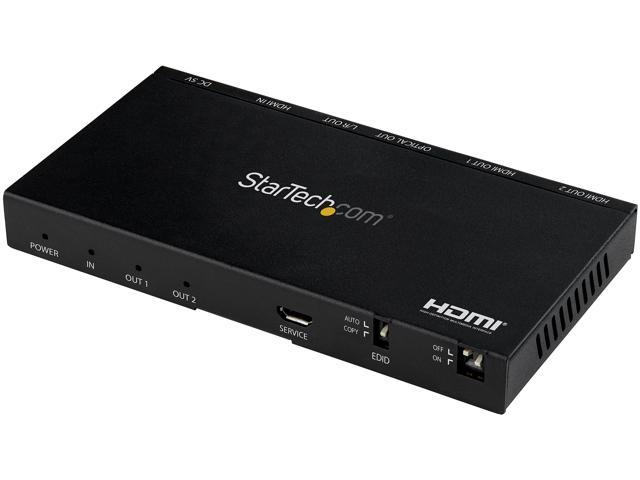 NeweggBusiness - StarTech.com ST122HD20S 2 Port HDMI Splitter - 4K