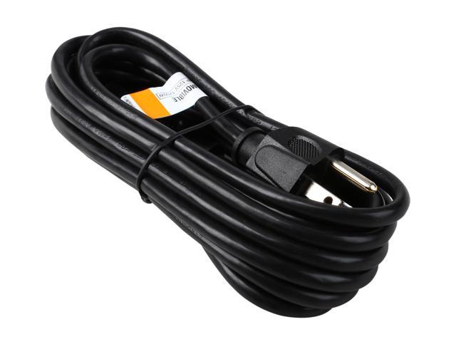 StarTech.com 12ft (3.6m) Computer Power Cord & 10ft (3m) Computer Power  Cord, NEMA 5-15P to C13, 10A 125V, 18AWG, Black Replacement AC Power Cord