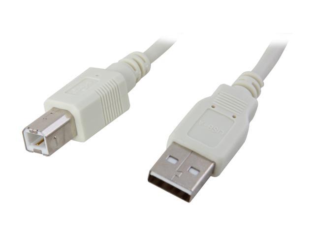 Nippon Labs Beige 10 ft. USB cable A/male to B/male Model USB-10-AB ...