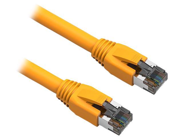 Shielded 40Gbps 2000Mhz SFTP Patch Cord,Cat8 RJ45 Cable Modem Black| 2GHz etc. in Wall S/FTP Outdoor for Router 40G Nippon Labs 60CAT8-7-26BK Cat8 Ethernet Cable 7 feet Slim Series