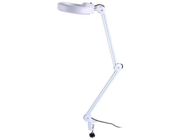 5x Magnifying Glass Clamp on Table Desk Lamp Light Magnifier Jewelry Tool Coin - Hand-free White Magnifying Glass With Light Magnifier Desk Lamp