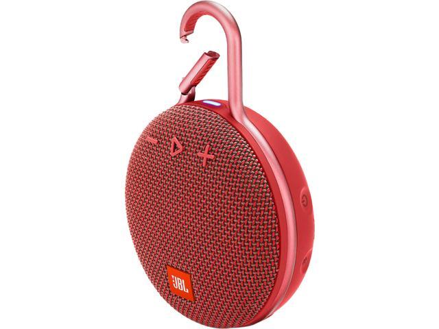 JBL Clip 3 Portable Bluetooth Waterproof Speaker (Red)