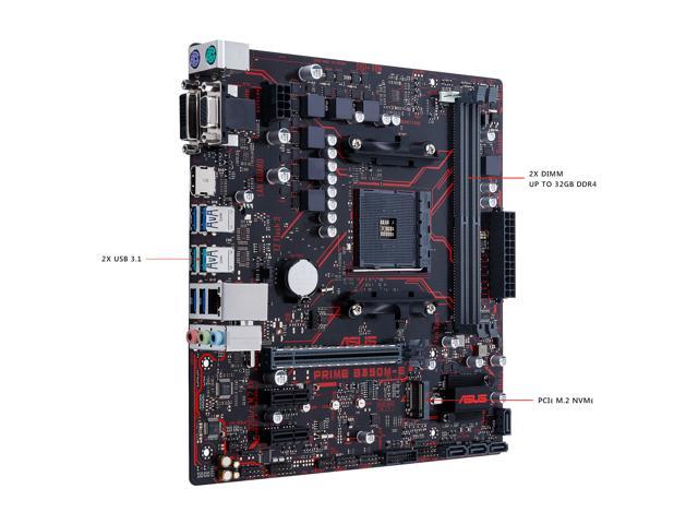 Asus Prime B350M-E Desktop Motherboard - AMD Chipset - Socket AM4