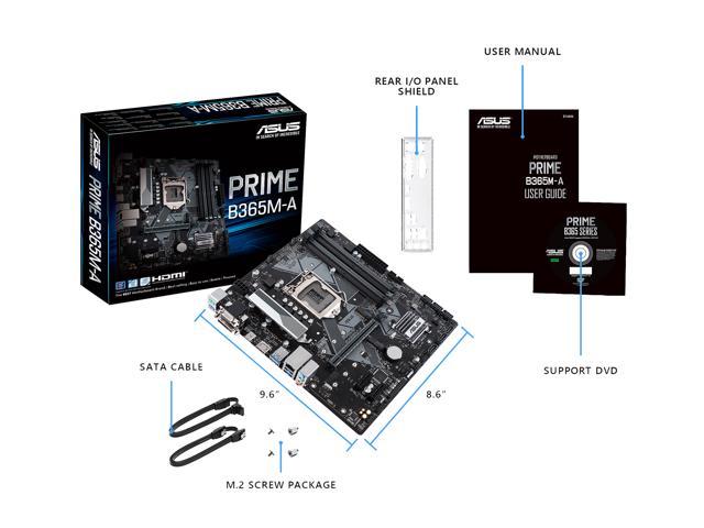 NeweggBusiness - ASUS PRIME B365M-A LGA 1151 (300 Series) Intel