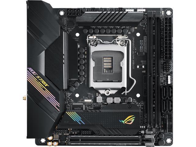 Neweggbusiness Open Box Asus Rog Strix H470 I Gaming Lga 10 Intel H470 Sata 6gb S Mini Itx Intel Motherboard