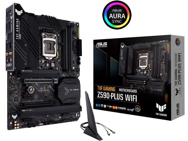 Neweggbusiness Asus Tuf Gaming Z590 Plus Wifi 6 Lga 10 Intel 11th 10th Gen Atx Gaming Motherboard Pcie 4 0 3 X M 2 Nvme Ssd 14 2 Power Stages Usb 3 2 Gen 1 Front Panel Type C