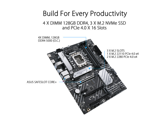 NeweggBusiness - ASUS PRIME H670-PLUS D4 LGA 1700 (Intel 12th