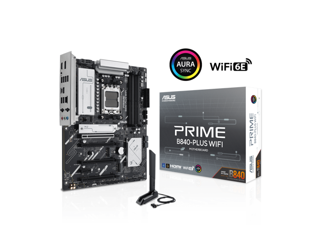 NeweggBusiness - ASUS PRIME B840-PLUS WIFI AMD AM5 B840 ATX