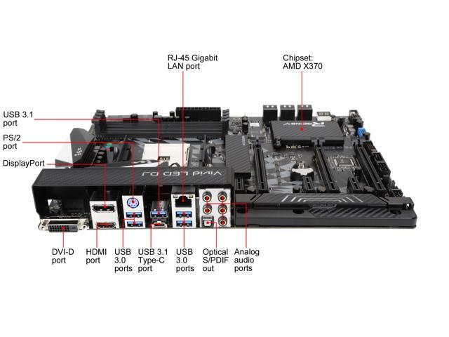 NeweggBusiness - BIOSTAR X370GT7 AM4 AMD X370 SATA 6Gb/s USB