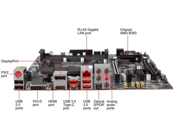 NeweggBusiness - MSI B350M MORTAR AM4 AMD B350 USB 3.1 HDMI Micro