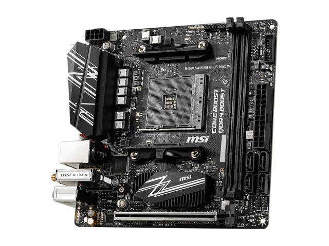 NeweggBusiness - MSI B450I GAMING PLUS MAX WIFI AM4 AMD B450