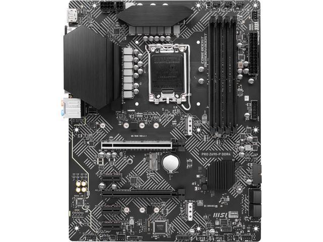 NeweggBusiness - MSI PRO Z690-P DDR4 LGA 1700 Intel Z690 SATA 6Gb/s ATX  Intel Motherboard