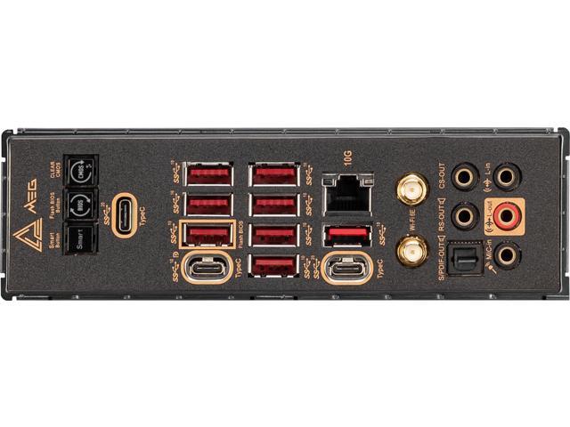 MSI MEG X670E GODLIKE Gaming Motherboard (AMD AM5, DDR5, PCIe 5.0, SATA  6Gb/s, M.2, USB 3.2 Gen 2, Wi-Fi 6E, HDMI/DP, Dual LAN, SLI, EATX)