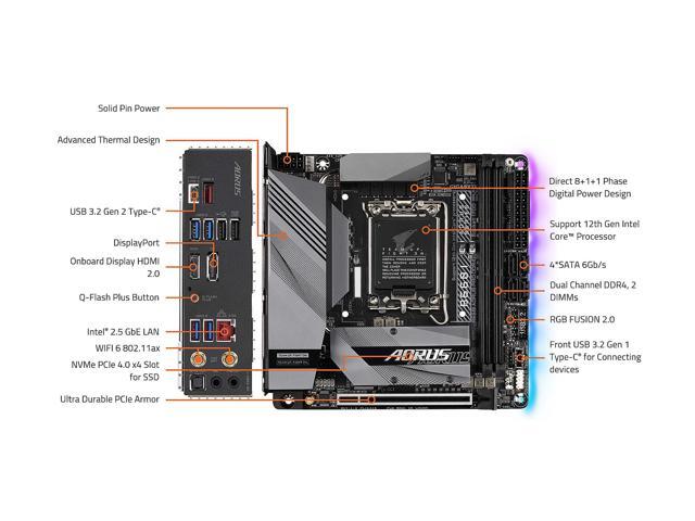 mini itx GIGABYTE B660I AORUS PRO DDR4