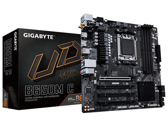 GIGABYTE B650M C AM5 LGA 1718 AMD B650 M-ATX Motherboard, DDR5