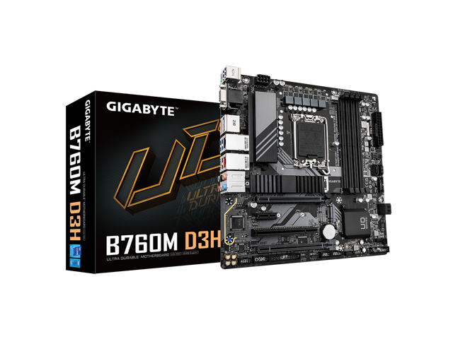 CPU i3 14100 GIGABYTE B760M D3H NeweggBusiness - GIGABYTE B760M D3H LGA 1700 Intel B760 M-ATX