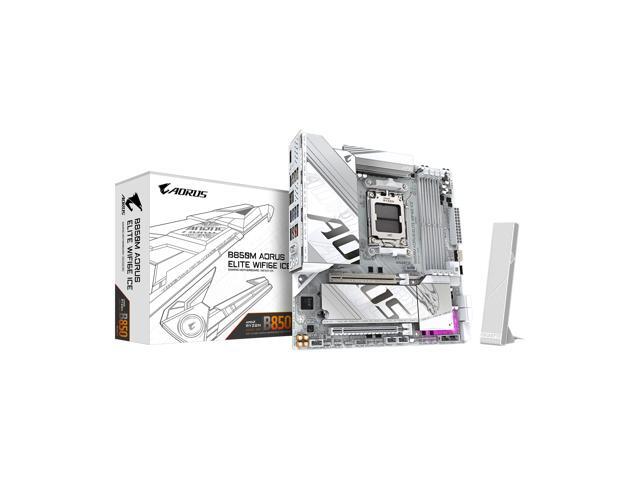 NeweggBusiness - GIGABYTE B850M AORUS ELITE WIFI6E ICE AMD AM5 LGA