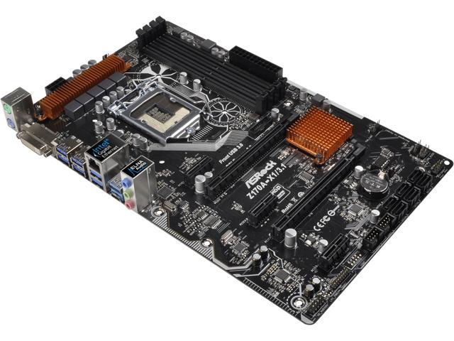 ASRock Z170A-X1/3.1 Motherboard Intel Z170 LGA1151 DDR4 ATX USB2.0 Core i7/i5/i3 