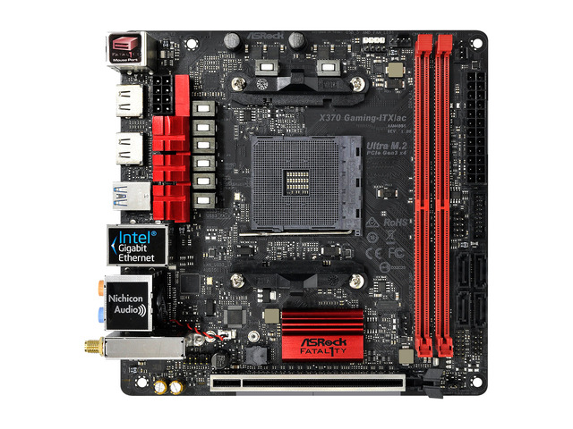 MINI-ITX AM4 X370(OEM)・中古・CPU付・BIOS起動 NeweggBusiness - ASRock Fatal1ty X370 Gaming-ITX/ac AM4 AMD