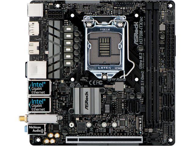 NeweggBusiness - ASRock H370M-ITX/ac LGA 1151 (300 Series) Intel 