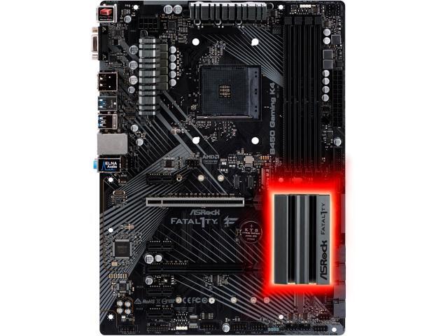 NeweggBusiness - ASRock Fatal1ty B450 GAMING K4 AM4 AMD B450 USB