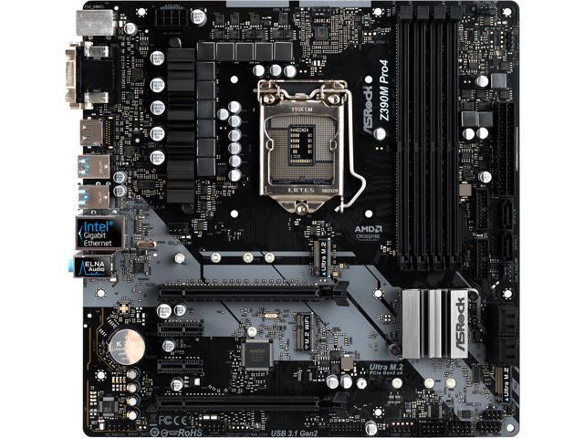 NeweggBusiness - ASRock Z390M Pro4 LGA 1151 (300 Series) Intel