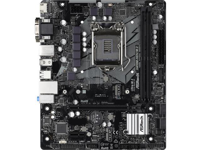 NeweggBusiness - ASRock H410M-HDV/M.2 LGA 1200 Intel H410 SATA 6Gb