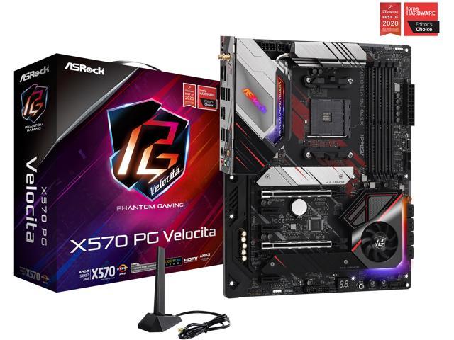 NeweggBusiness ASRock X570 PG VELOCITA AM4 AMD X570 SATA 6Gb s