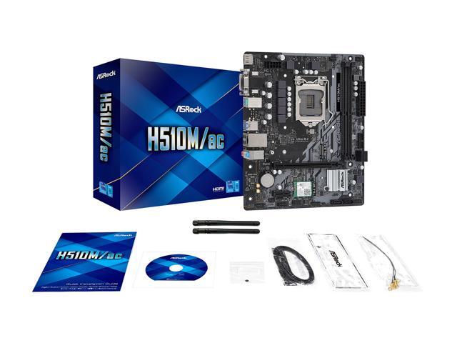NeweggBusiness - ASRock H510M/AC LGA 1200 Intel H510 Micro ATX
