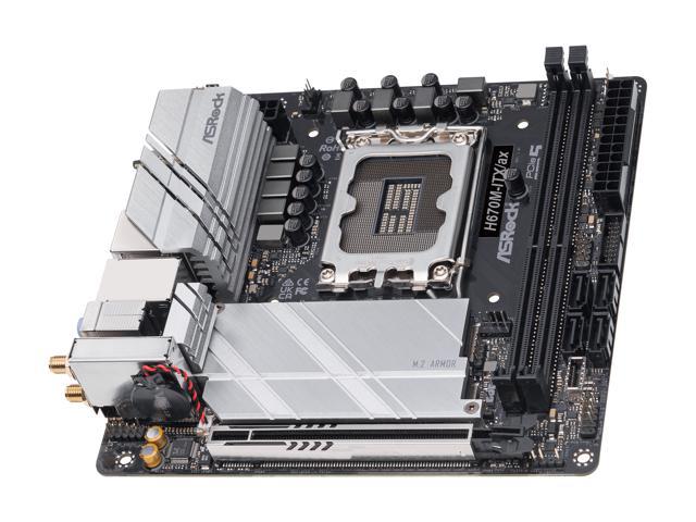 レオパードフラワーブラック CUK ASRock H670M-ITX/ax Mini ITX