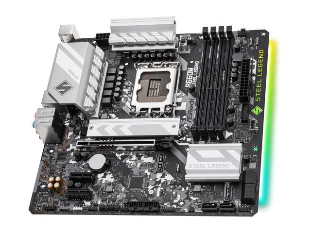 【ジャンク】ASRock B660M＋Crucialメモリ16GBセット NeweggBusiness - Open Box: ASRock B660M STEEL LEGEND LGA 1700