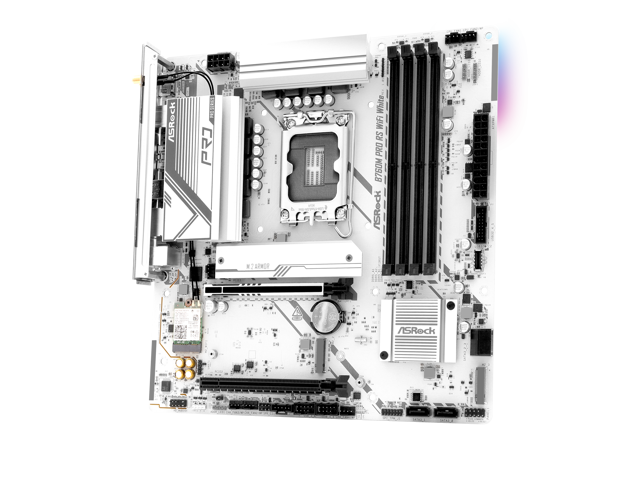 NeweggBusiness - ASRock B760M Pro RS WiFi White LGA 1700 Intel