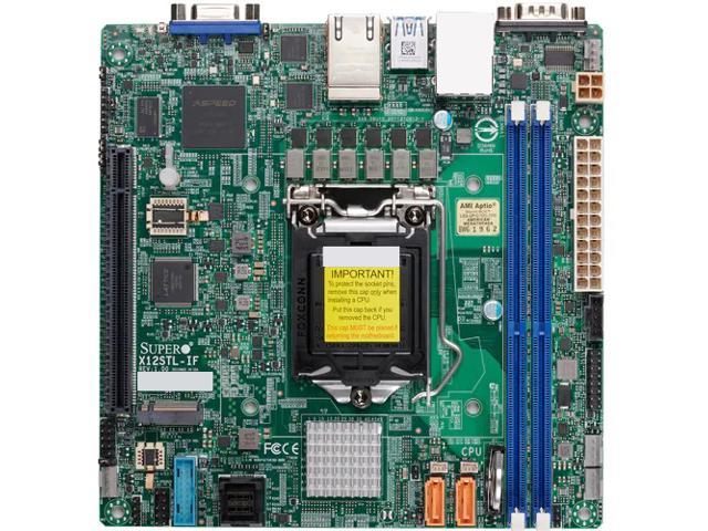 NeweggBusiness - SUPERMICRO MBD-X12STL-IF-O Mini ITX Server