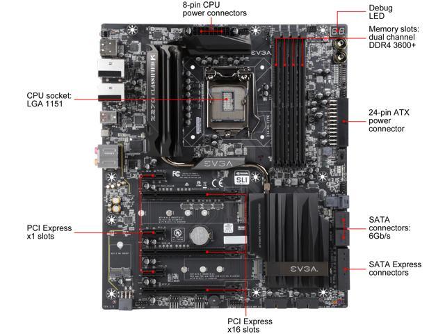 NeweggBusiness - EVGA Z270 Classified K, 134-KS-E279-KR, LGA