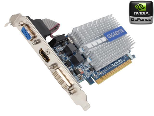 Neweggbusiness Gigabyte Hd Experience Series Geforce 210 Directx 10 1 Gv N210sl 1gi 1gb 64 Bit Ddr3 Pci Express 2 0 Hdcp Ready Low Profile Ready Video Card