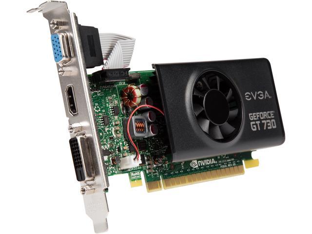 EVGA - Products - EVGA GeForce GT 730 2GB (Low Profile) - 02G-P3-3733-KR