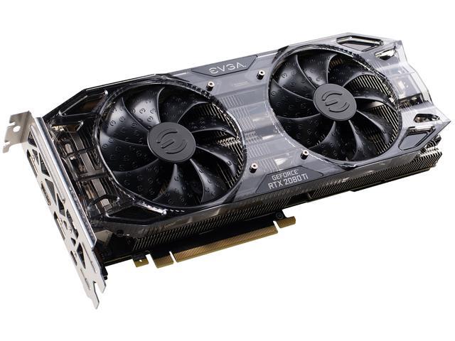 EVGA GeForce RTX 2080 Ti BLACK EDITION GAMING 11G-P4-2281-RX 11GB GDDR6 Dual HDB Fans & RGB LED
