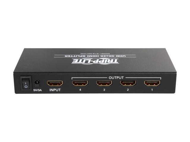  Tripp Lite HDMI Splitter, 4 Port 1 in 4 out Splitter, 4K Audio  Video, DVI Compatible, HDCP 1.3, 4K x 2K (B118-004-UHD) : Electronics