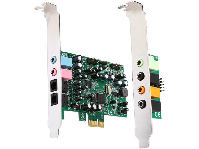 StarTech.com Carte son PCI Express 7.1 canaux pour son surround - 24 bit  192 KHz - Carte audio PCIe avec ports SPDIF et Mini-Jack 3,5 mm - carte son  (PEXSOUND7CH)