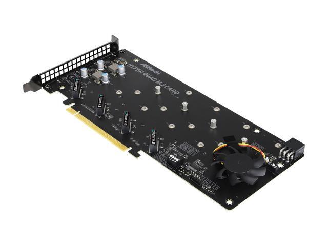 NeweggBusiness - ASRock Add-On Card Model HYPER QUAD M.2 CARD