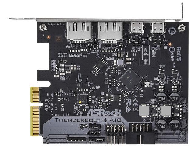 ASRockのThunderbolt 4拡張PCI-Eカード「Thunderbolt 4 AIC R2.0