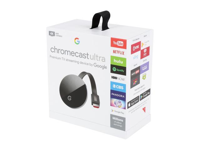 NeweggBusiness - Google Chromecast Ultra, Stream 4K and HDR, Built